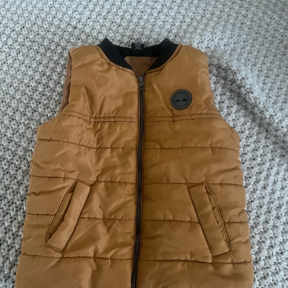Timberland Brown Puffer Vest for Kids